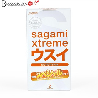 Bao cao su Sagami Xtreme Super Thin Siêu mỏng 0.03, hộp  3 – 10 bao- Chính Hãng Nhật Bản