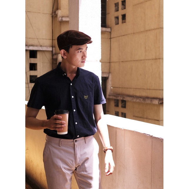 Áo sơ mi nam King Crown - vải linen cao cấp - chính hãng Hayho Concept