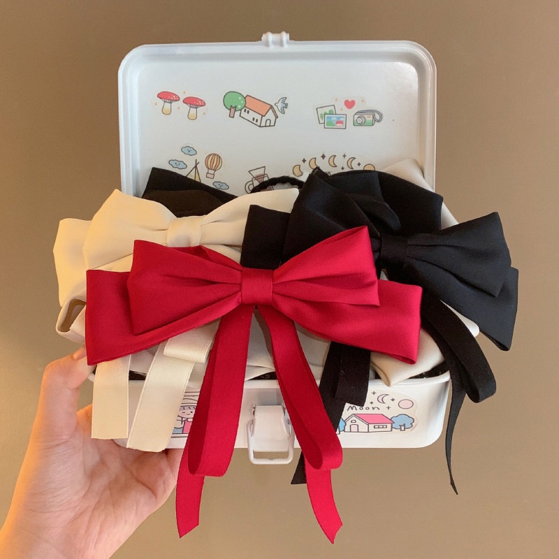 Kẹp Tóc Hình Nơ Lớn Thời Trang Mùa Xuân Hàn Quốc Cho Nữ