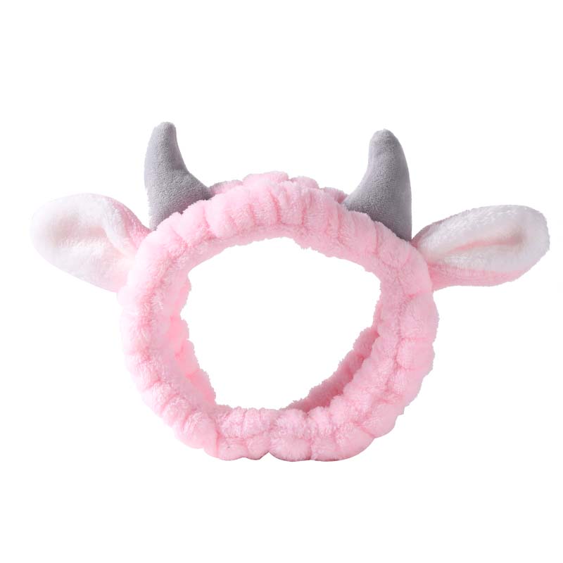 Băng đô rửa mặt thiết kế sừng phong cách Hàn Quốc dễ thương