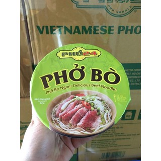 Phở bò 24h chính hiệu ăn liền 82g