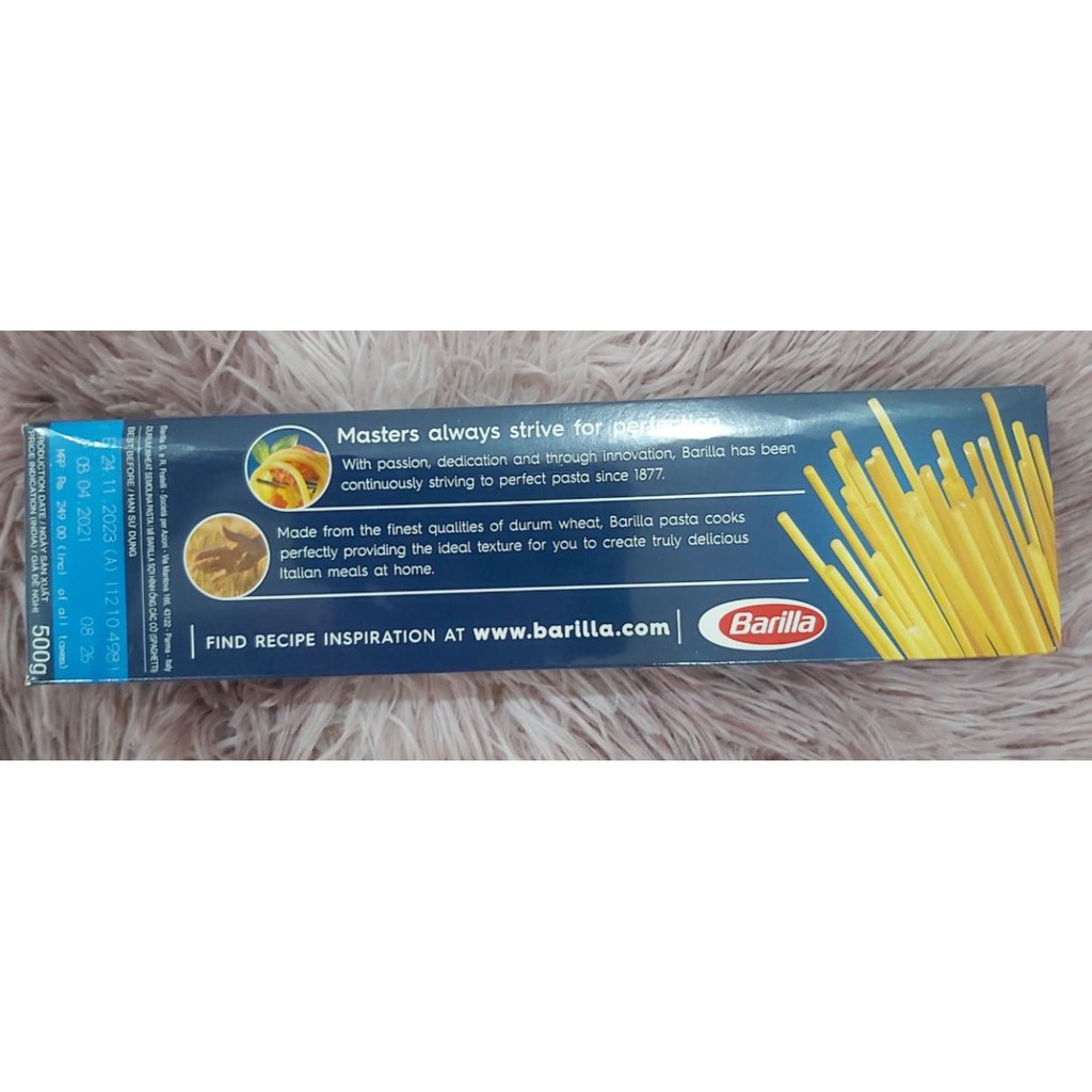 Mì Barilla Sợi Hình Các Cỡ số 5 Spaghettini 500g