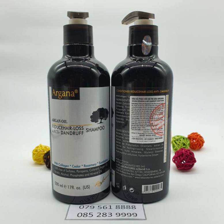 Hàng Chuẩn Công Ty [💥hàng chính hãng ] Cặp Dầu Gội Dầu Xả Argana Chống Gầu 500ml x2 | BigBuy360 - bigbuy360.vn