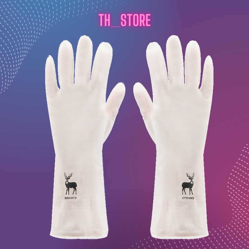 Găng tay cao su con hươu siêu bền dai rửa chén bát, dọn dẹp, làm vườn, làm bếp cực đa năng