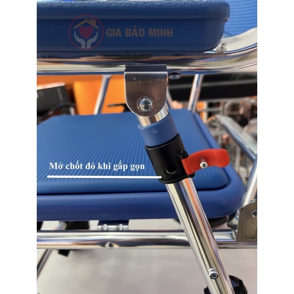 Xe lăn nhôm đa năng cho người già