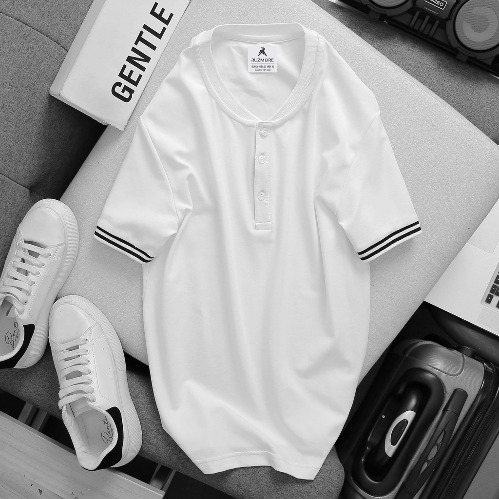 Áo Thun Nam Cổ Trụ Đẹp, Áo Phông Nam Có Cổ Đẹp Cao Cấp Hàng Hiệu Chính Hãng Phong Cách Hàn Quốc Vải Cá Sấu | BigBuy360 - bigbuy360.vn