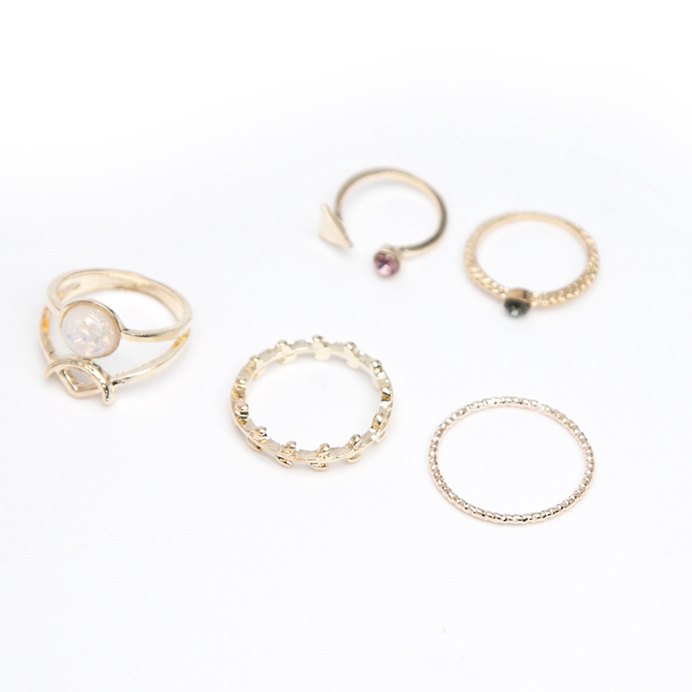Set 5 nhẫn đeo tay thời trang Hàn Quốc cho nữ
