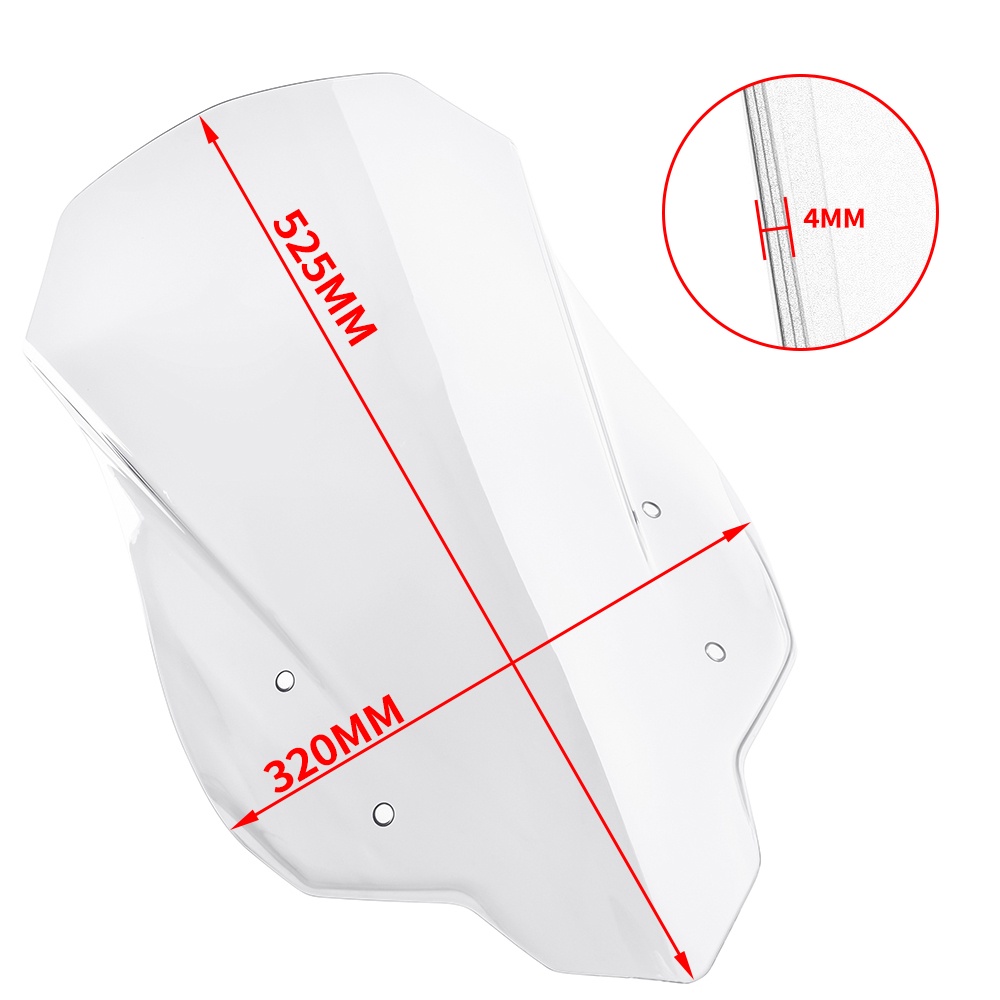 Ljbkoall kính chắn gió xe máy kính chắn gió tấm chắn gió cho honda cb500x 2013-2023 2021 2019 2020 cb 500 x cb 500x phụ kiện