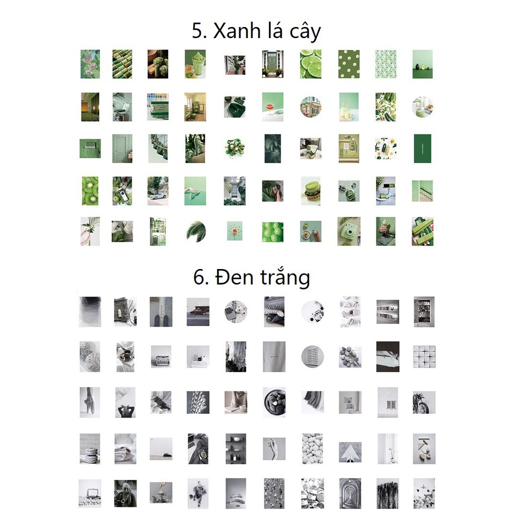 Hộp 100 sticker giấy SH1001 Gachini