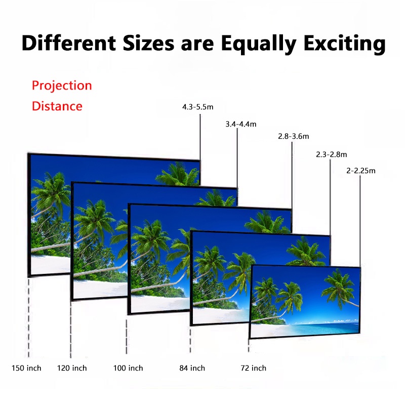 Màn Hình Máy Chiếu Màn Chống Sáng Đơn Giản 16:9 Di Động Tại Nhà Màn Kỹ Thuật Số 3D HD Màn Pojector Màn Homelove