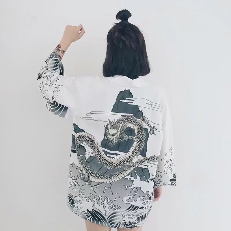 Áo Khoác Kimono Phong Cách Retro Nhật Bản Size S-3xl | BigBuy360 - bigbuy360.vn