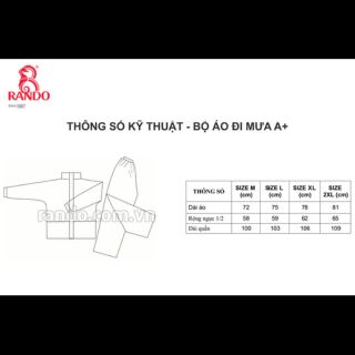 Bộ  Áo  Mưa  Rando  A+