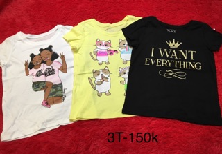 Set 3 áo place cho bé gái