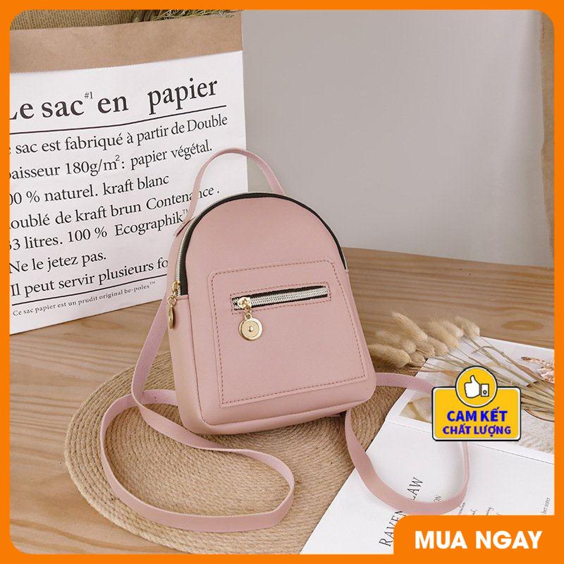 Balo thời trang nữ 💥 Balo da mini xinh xắn mềm đẹp trẻ trung kiểu dáng sành điệu phong cách Hàn Quốc ST946