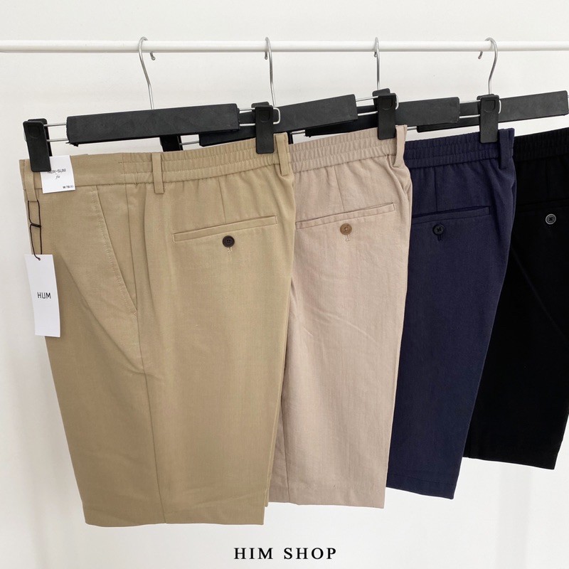 Quần short HUM linen cotton xuất Hàn