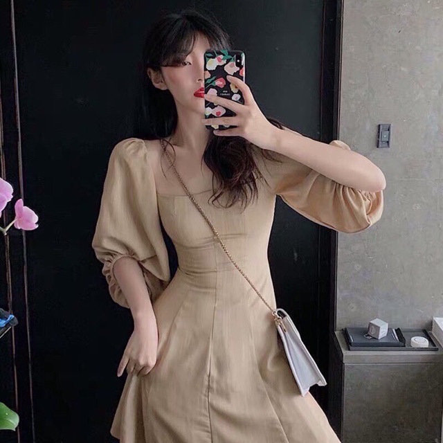 (Ảnh thật 3 MÀU) ĐẦM DỰ TIỆC DÁNG XOÈ TAY PHỒNG PHỐI VOAN GIÁ RẺ KÈM ẢNH THẬT | BigBuy360 - bigbuy360.vn