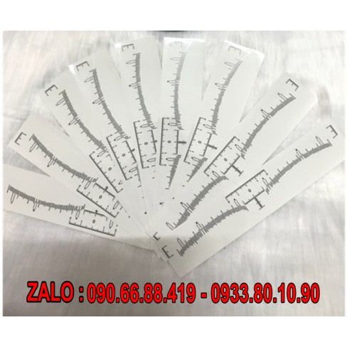 Thước dán đo định hình chân mày phun xăm - Thước dán lông mày định hình phun xăm