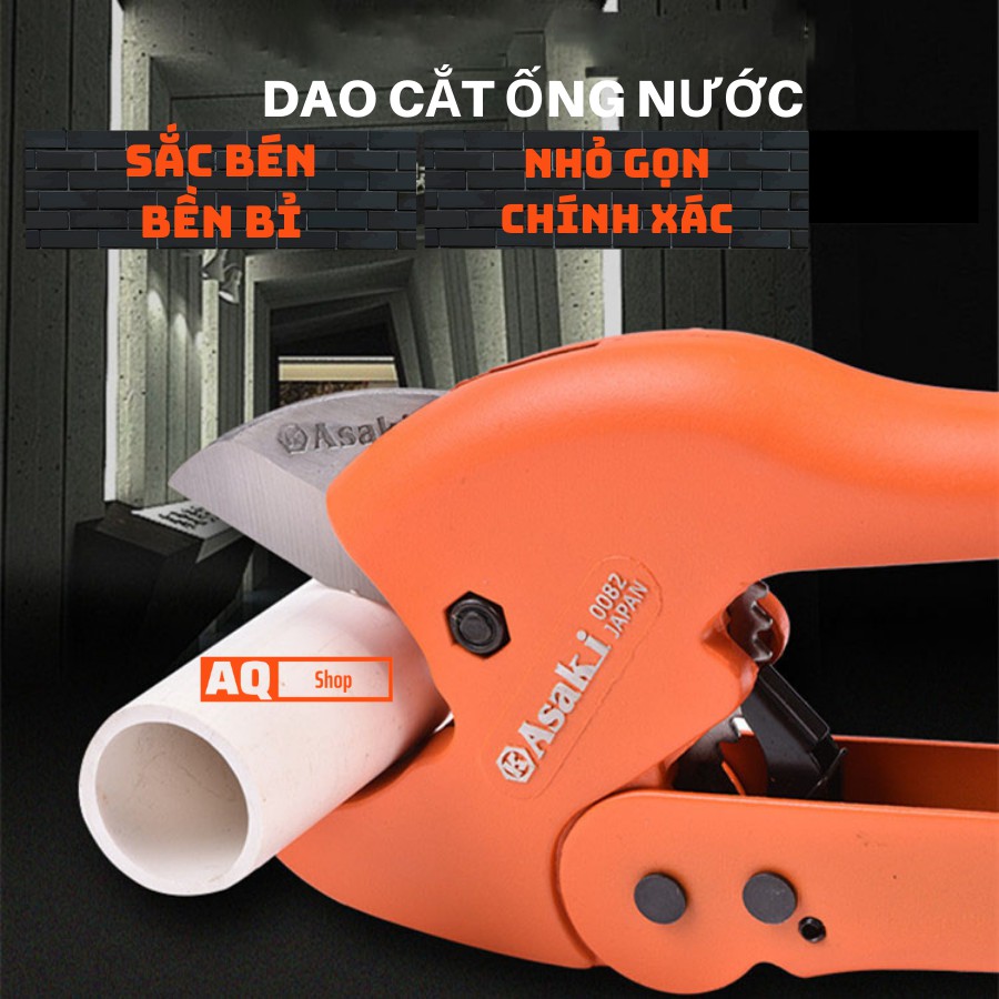 Kéo cắt ống nhựa PVC PPR PE , Dụng cụ cắt ống nước asaki đa năng