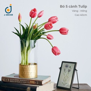 BÓ 5 CÀNH HOA TULIP CAO CẤP