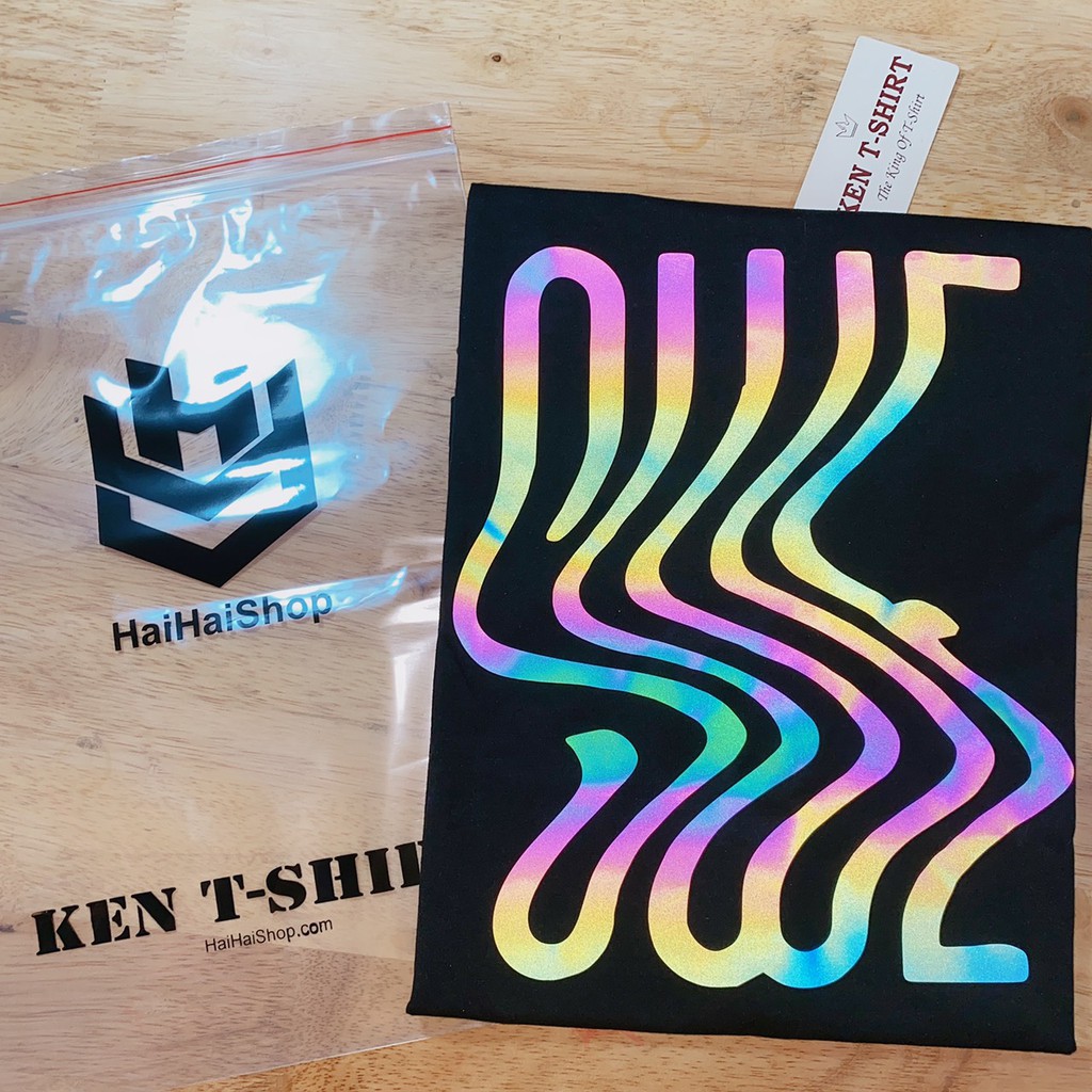 Áo Thun Phản Quang wase Cotton 75%, Form rộng Unisex, nam nữ Đẹp Ken T-Shirt. | BigBuy360 - bigbuy360.vn