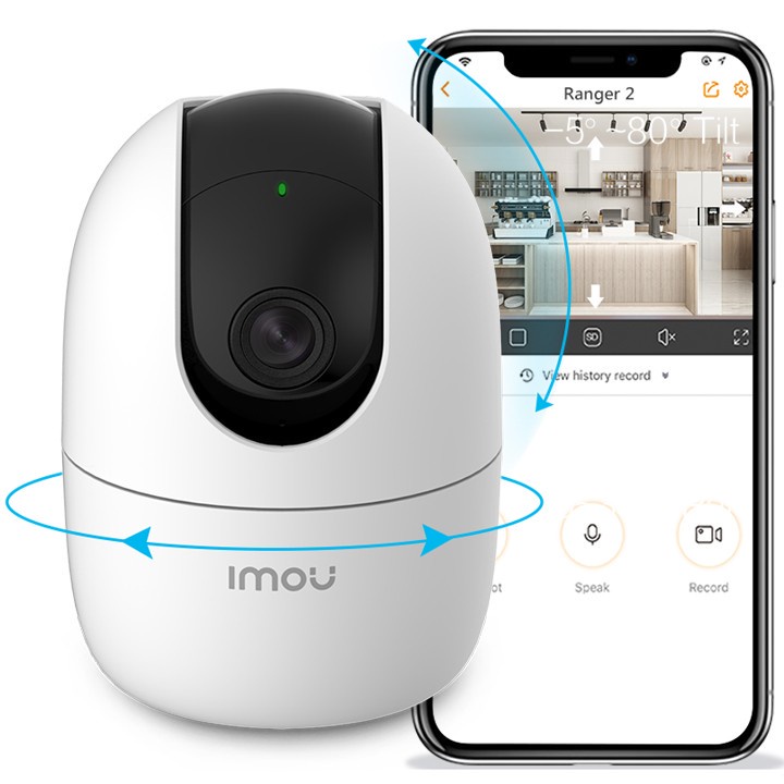 Camera wifi 4MP xoay 360 IMOU Ranger2 IPC-A42P - nhận diện AI, còi hú báo động, đàm thoại 2 chiều... Bảo Hành 24 Tháng