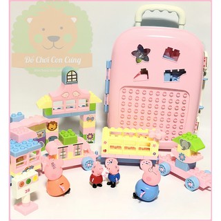 Vali đồ chơi lego heo Peppa