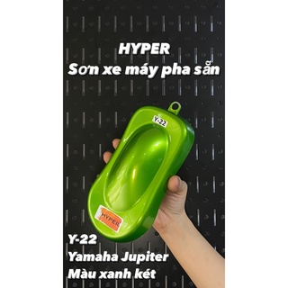 Sơn xe máy hyper màu xanh két yamaha jupiter 1k - 1 lit