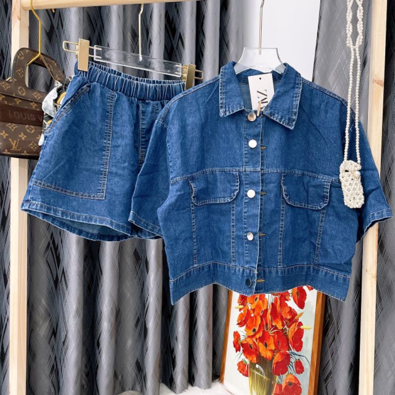 SET ÁO BÒ CROTOP + QUẦN BÒ NỮ 2 MÀU ĐẬM, NHẠT