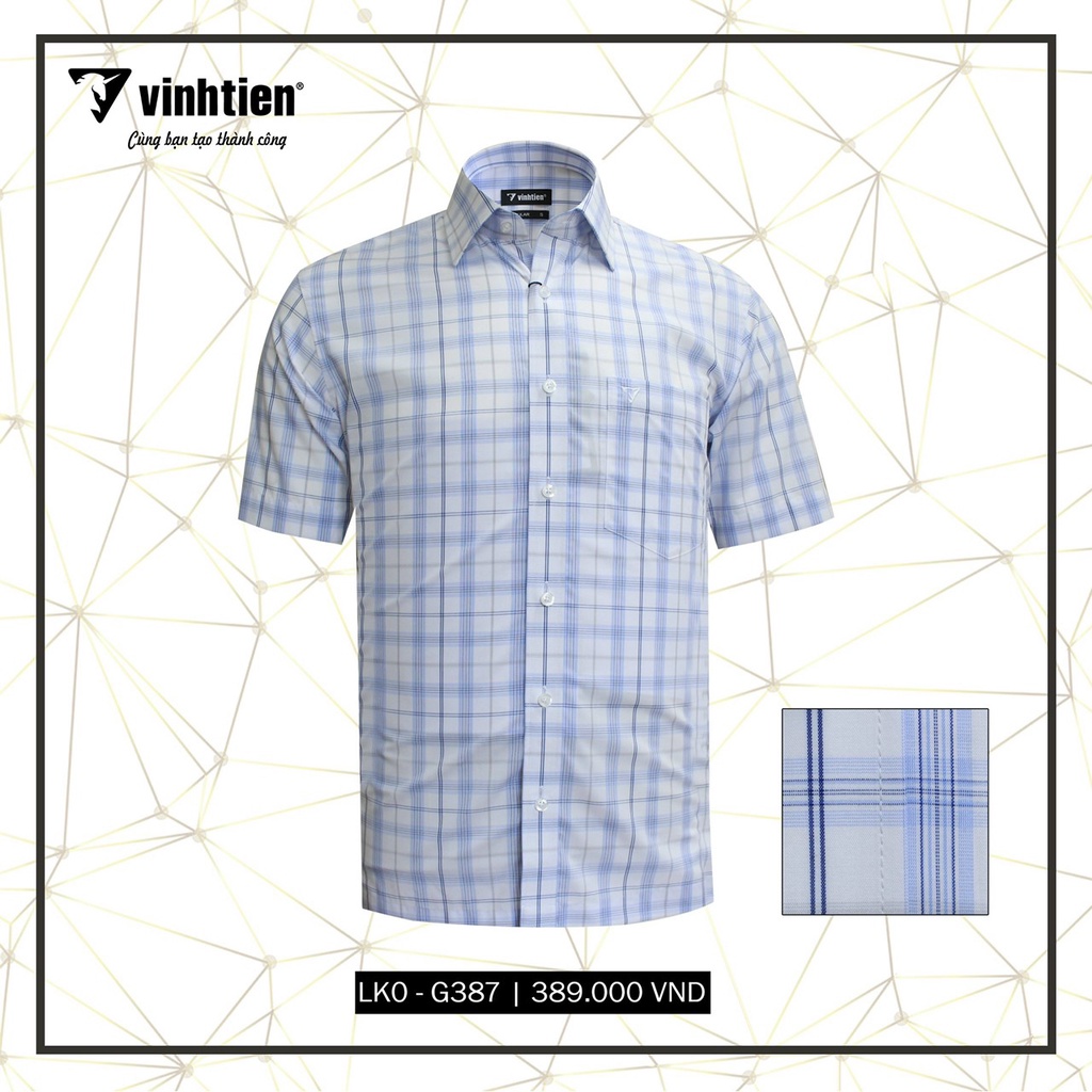 Áo Sơ Mi Ngắn Tay Bamboo Vạt Ngang Regular Vĩnh Tiến 445 - Nhiều Màu