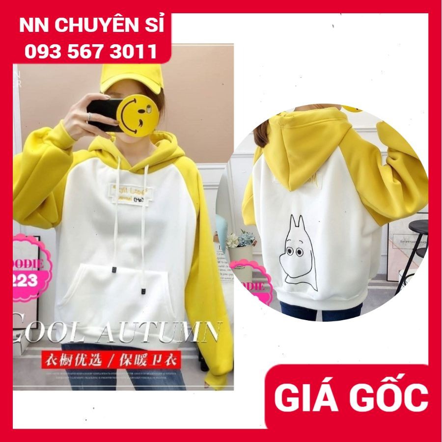 Áo hoodie nữ chất nỉ mềm mịn in hình hoạt hình in chữ dễ thương AHD Áo nỉ chui hoodie nam nữ Unisex