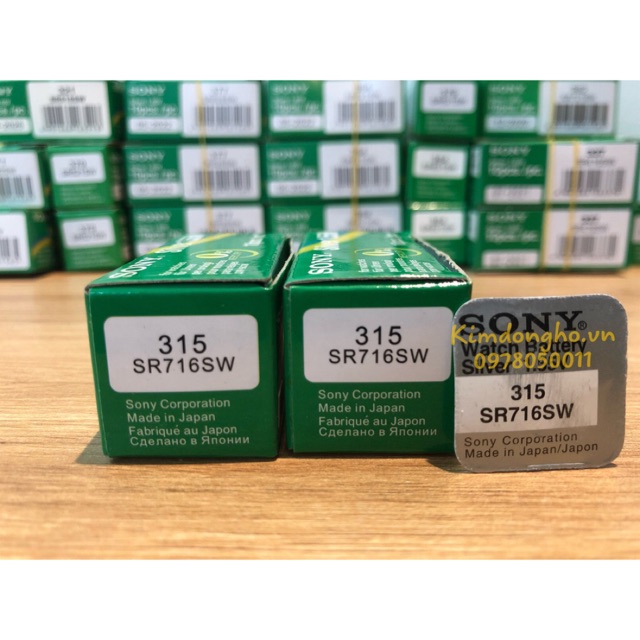 Pin SR716SW-315 Sony vỉ 1 viên 716 - 315 pin chính hãng