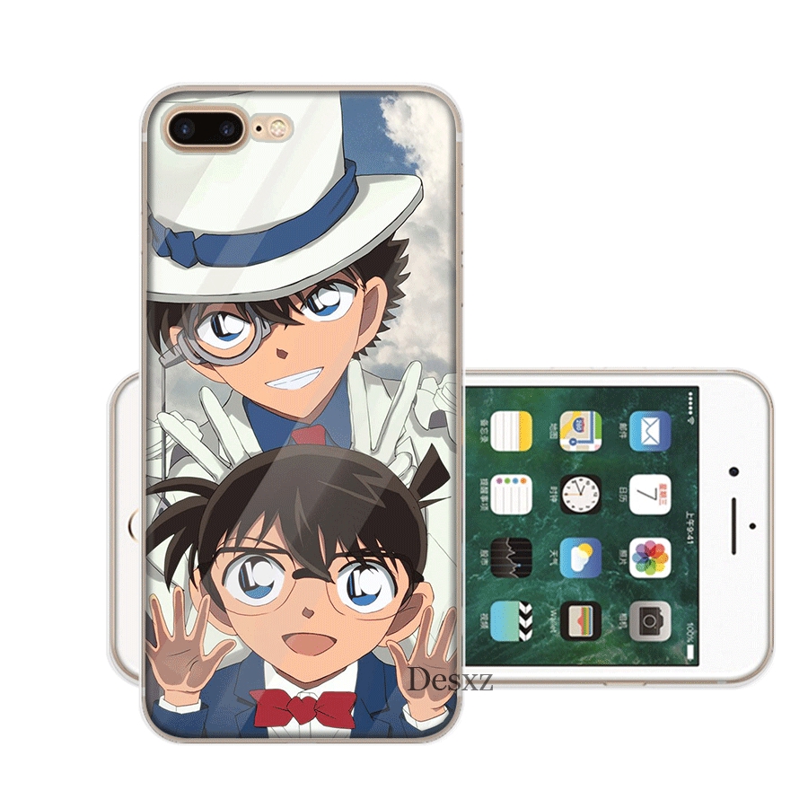 Silicone Ốp Điện Thoại Silicon Hình Thám Tử conan Cho iphone 6s 6 7 8 plus 5 5s se