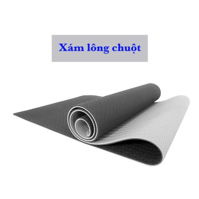 ☘GIÁ SỈ☘ Thảm Tập Yoga TPE Cao Cấp 2 Lớp 6mm