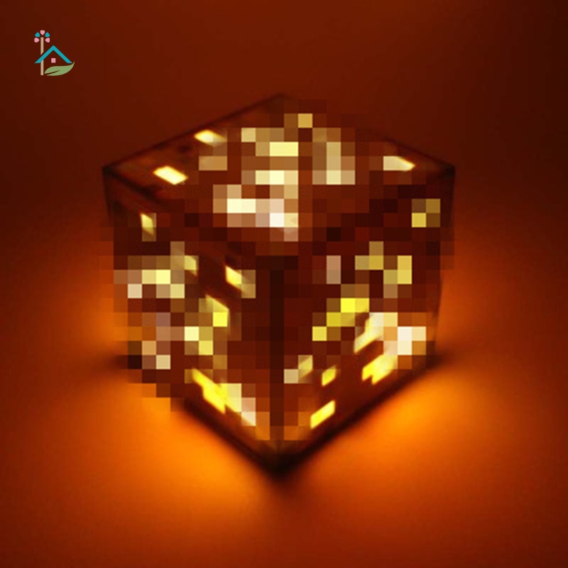 Đèn ngủ bóng LED hình viên đá Minecraft sáng tạo
