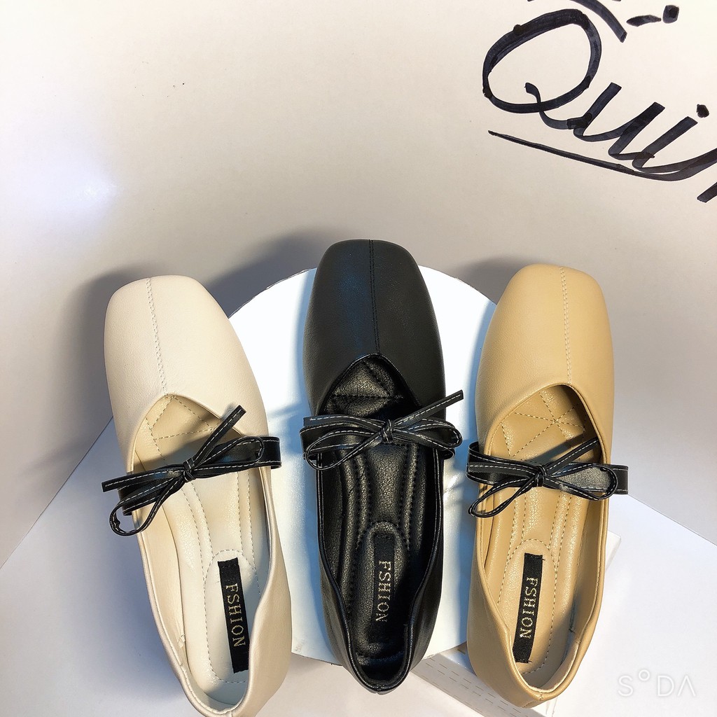 [ 𝒂̉𝒏𝒉 𝒕𝒉𝒂̣̂𝒕 + 𝒗𝒊𝒅𝒆𝒐 ] Giày Búp Bê Nữ - giày nữ đế bệt Thắt Nơ Mẫu Mới 2021. Êm Ái Trên Từng Bước Đi. | BigBuy360 - bigbuy360.vn