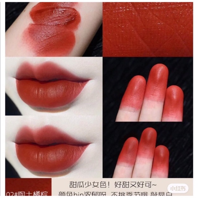 Sét 3 son kem lỳ Herorange FLUFLY LIP GLAZE