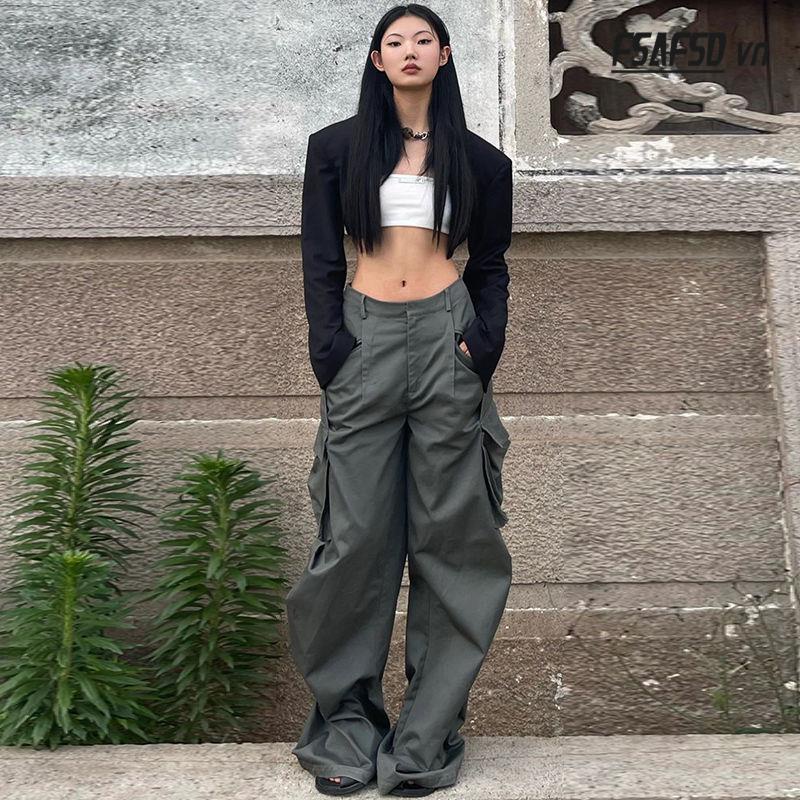 Quần Dài Ống Rộng Phong Cách Âu Mỹ Thời Trang Cho Nữ