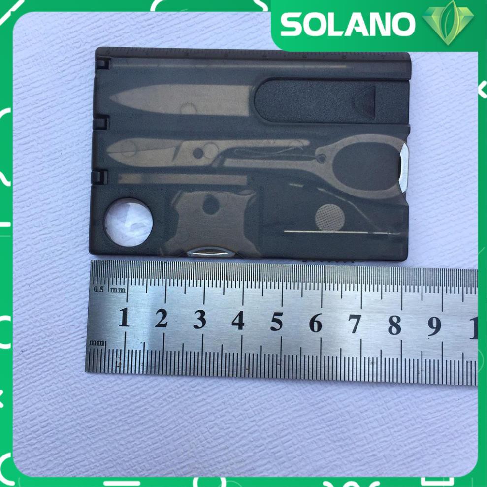 Bộ Dụng Cụ Đa Năng Bỏ Túi 13 Món Trong 1 SOLANO Bộ Dụng Cụ Sửa Chữa Nhỏ Gọn Như Thẻ ATM HG-001119