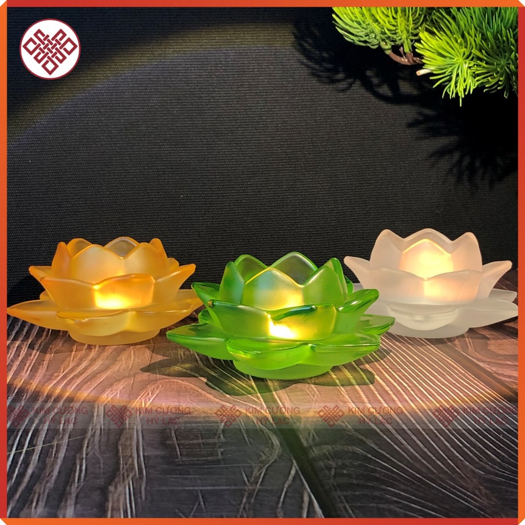 Chân Đèn [Kim Cương Hỷ Lạc] Hoa Sen Đựng Nến