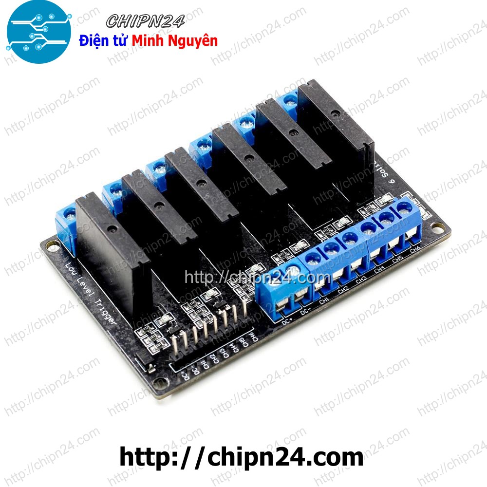 [1 pcs] (A56) Module 6 Relay Rắn SSR 5VDC kích thấp