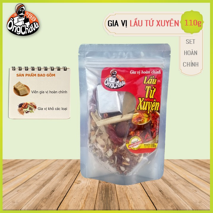 Gia vị lẩu Tứ Xuyên Ông Chà Và 110g | BigBuy360 - bigbuy360.vn