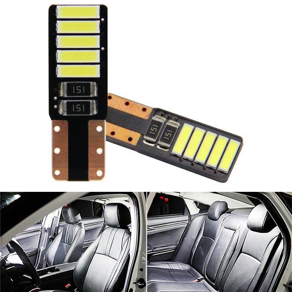 Set 2 Đèn LED COB 12V Chiếu Sáng Biển Số Xe Ô Tô