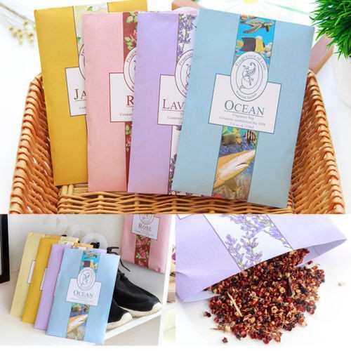 Combo 5 Túi Thơm hương hoa thiên nhiên treo tủ quần áo, ô tô