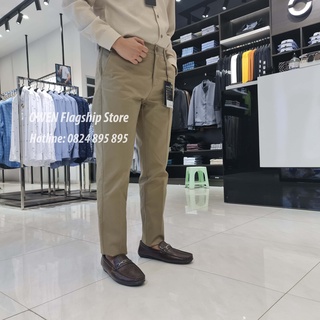 Owen - quần kaki nam 100% cotton dáng slimfit mã qksl22229 - owen flagship store