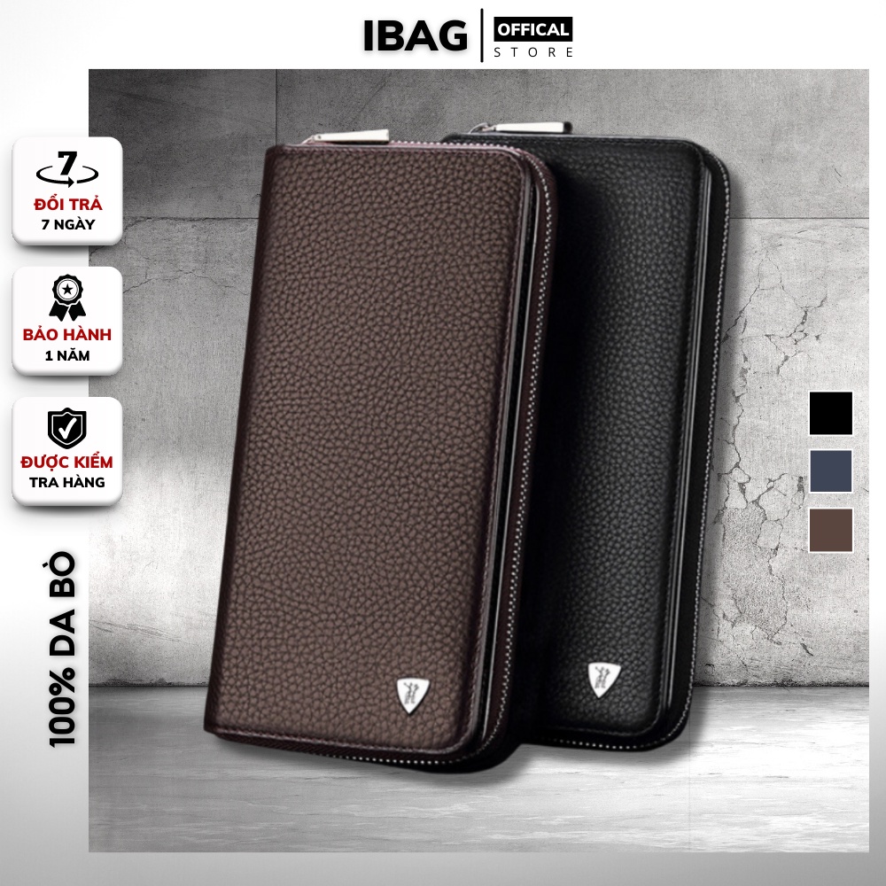 Ví Dài Nam Cầm Tay Cao Cấp William POLO,Chất liệu Da Bò thật ,Ví dáng dài nam-Thiết kế nhiều ngăn,Chống nước- 𝑰𝑩𝑨𝑮