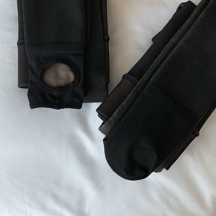 QKOOLE  Quần tất lụa đen phong cách Hàn Quốc gợi cảm cho nữ