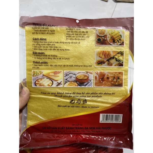 Bánh đa nem - vỏ ram giòn thơm ngon túi 20-25  lá
