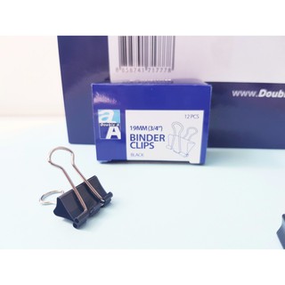 Hộp Kẹp Bướm Double A 19mm (12 Chiếc) (Hộp)