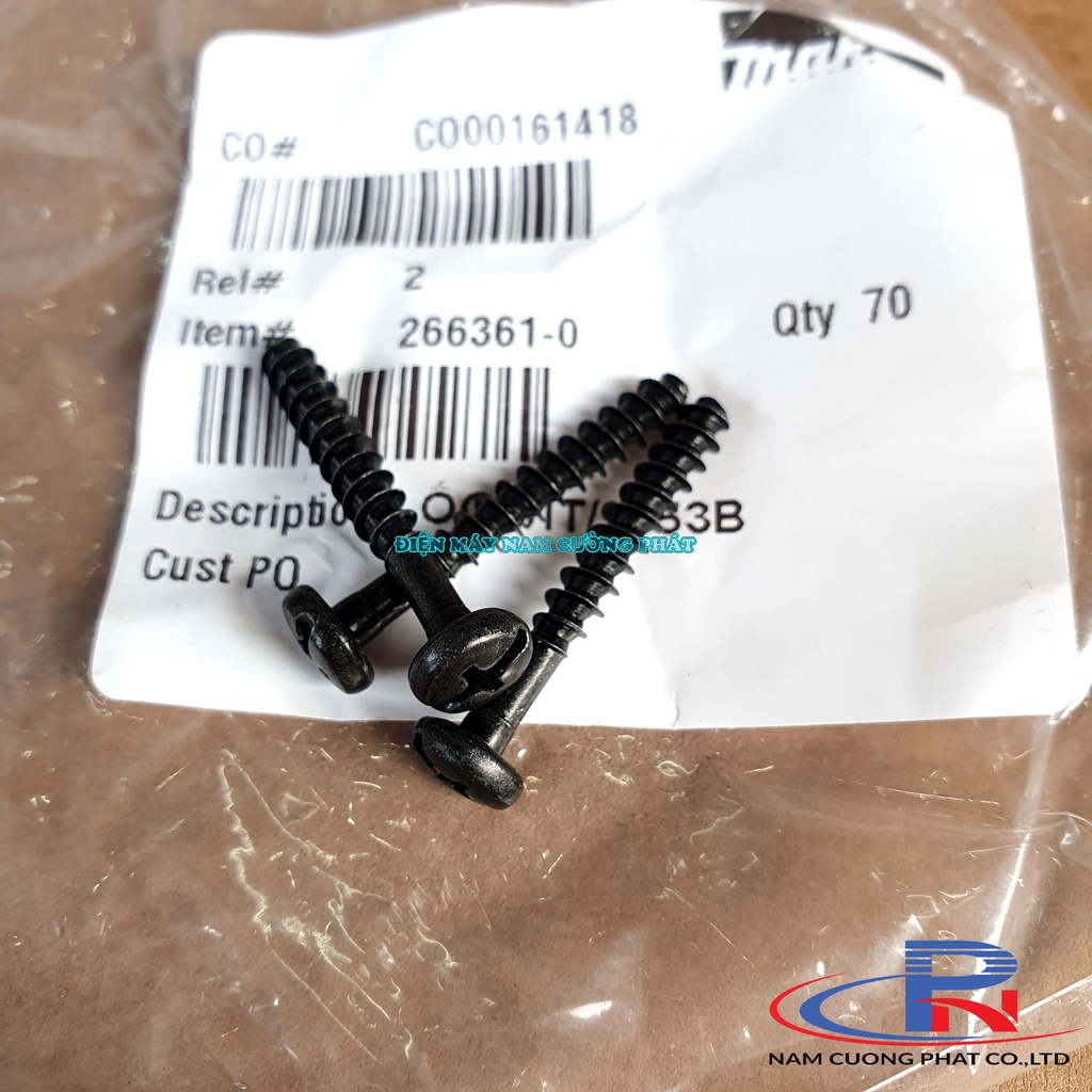 Ốc vít 4x30mm bắt máy mài, máy khoan Makita 266361-0
