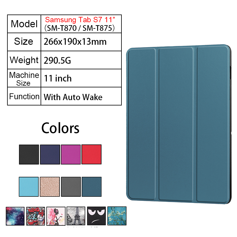 Bao đựng máy tính bảng bằng TPU mềm có chức năng tự động thức/ngủ cho Samsung Galaxy Tab S7 2020 11inch T870 T875